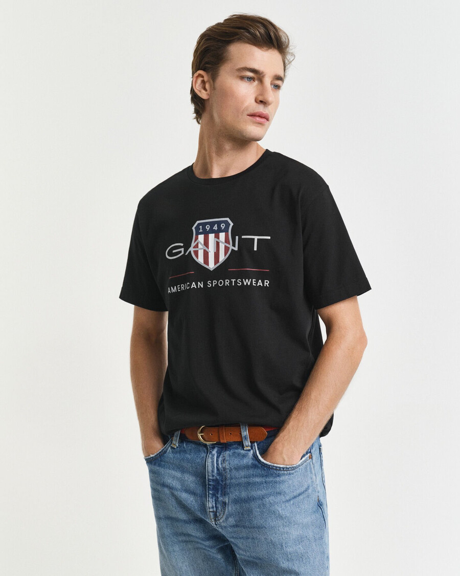 archive shield t-shirt – schwarz