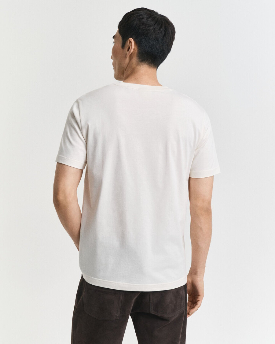 kleines t-shirt mit grafik – creme