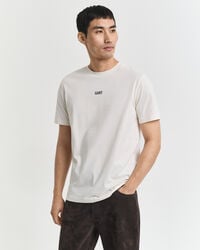 kleines t-shirt mit grafik – creme