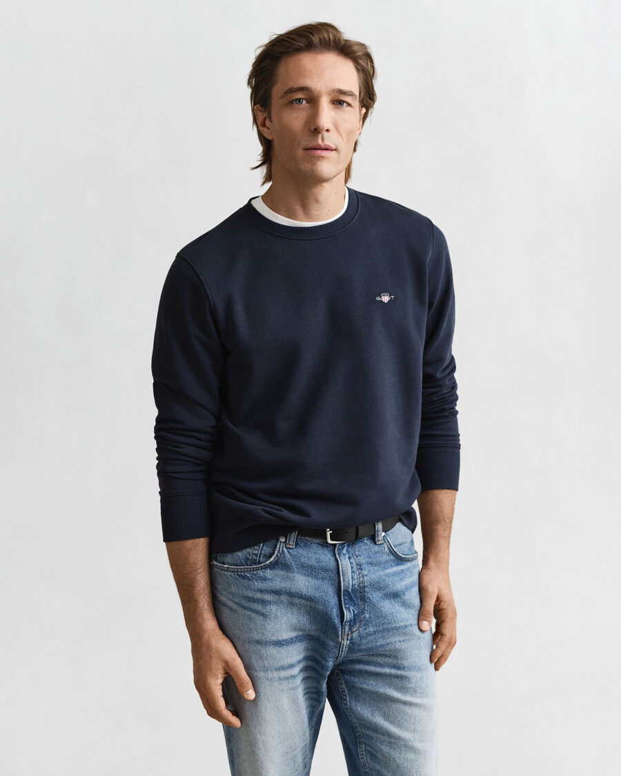 shield rundhals-sweatshirt – abendblau