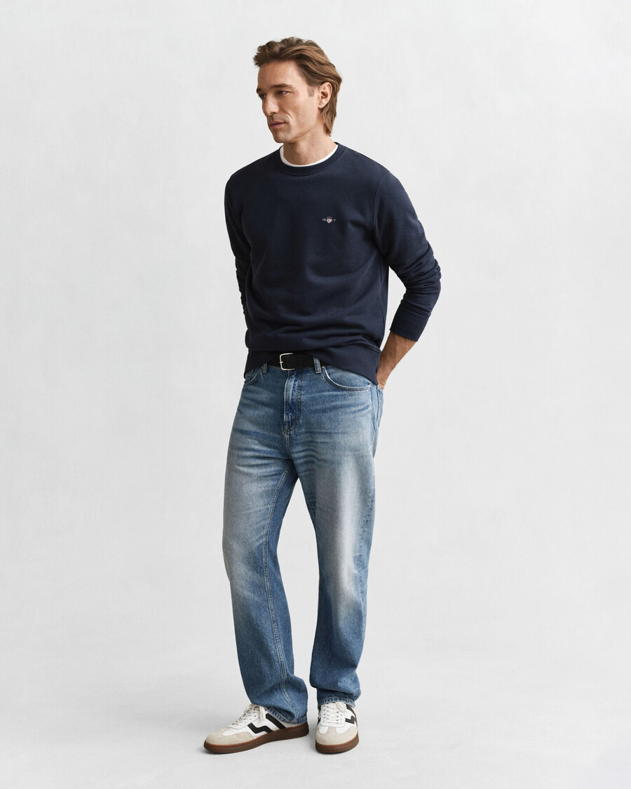 shield rundhals-sweatshirt – abendblau