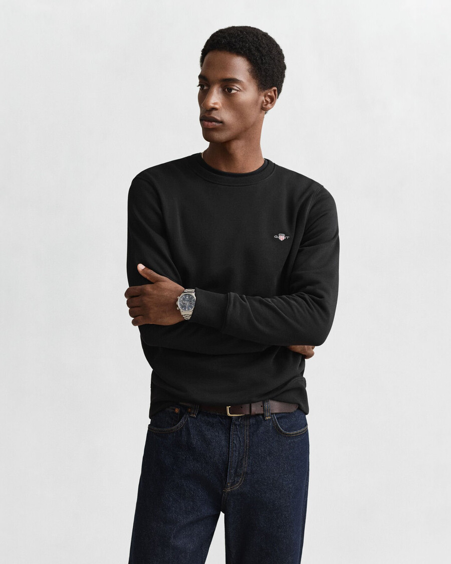 shield rundhals-sweatshirt – schwarz