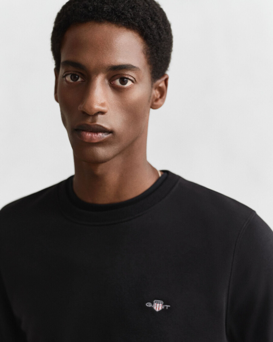 shield rundhals-sweatshirt – schwarz