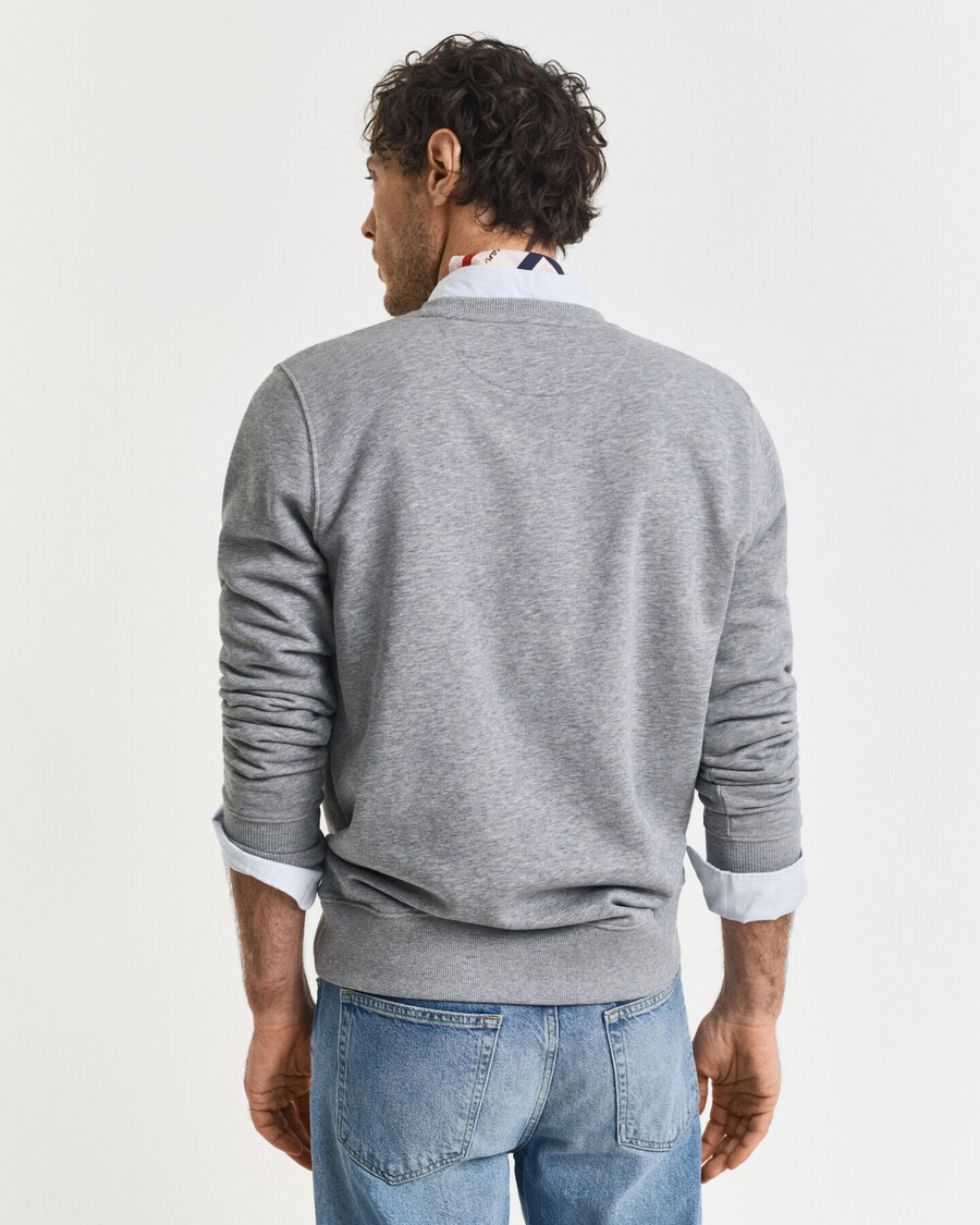 shield rundhals-sweatshirt – grau meliert