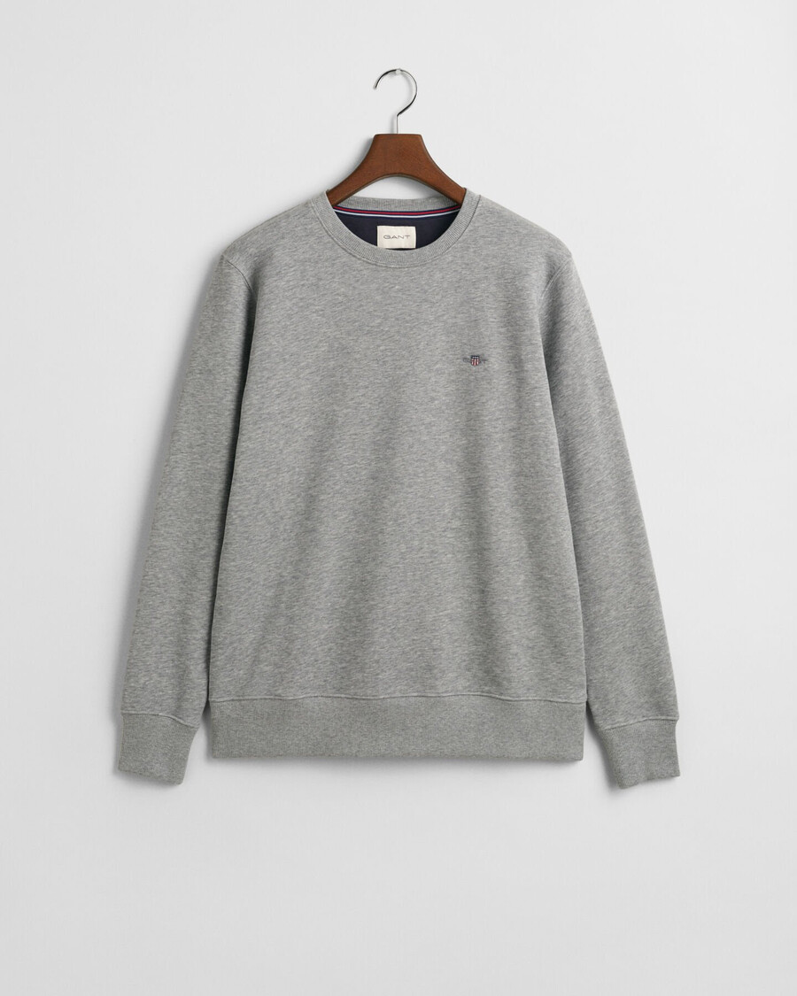 shield rundhals-sweatshirt – grau meliert