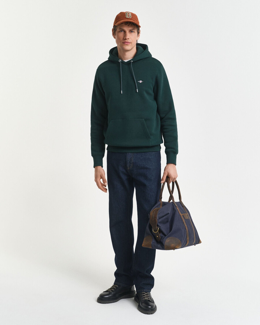 shield hoodie – tartangrün