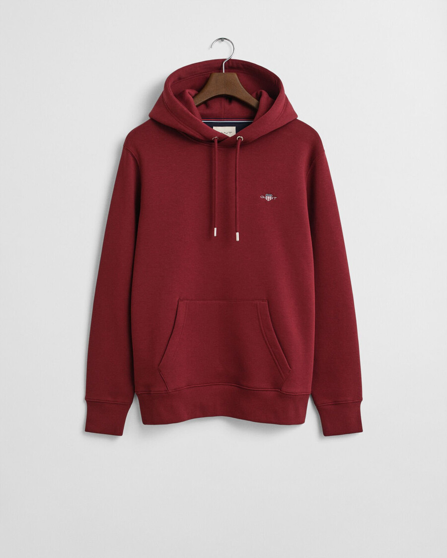 shield hoodie – plumped red