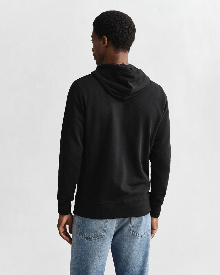 shield zip hoodie – schwarz