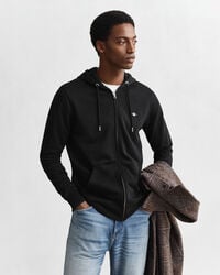 shield zip hoodie – schwarz