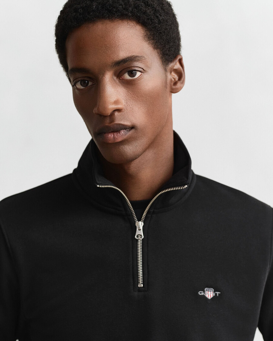 shield halfzip sweatshirt – schwarz