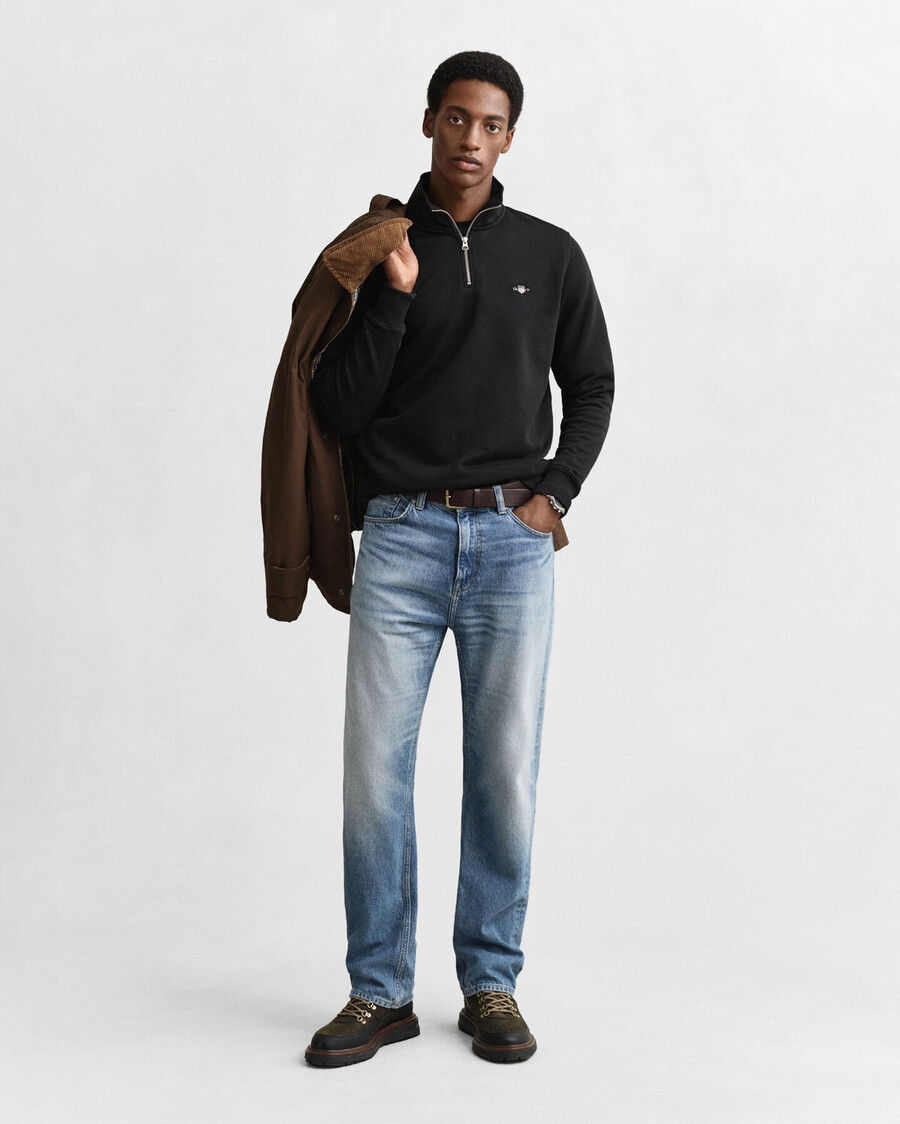 shield halfzip sweatshirt – schwarz