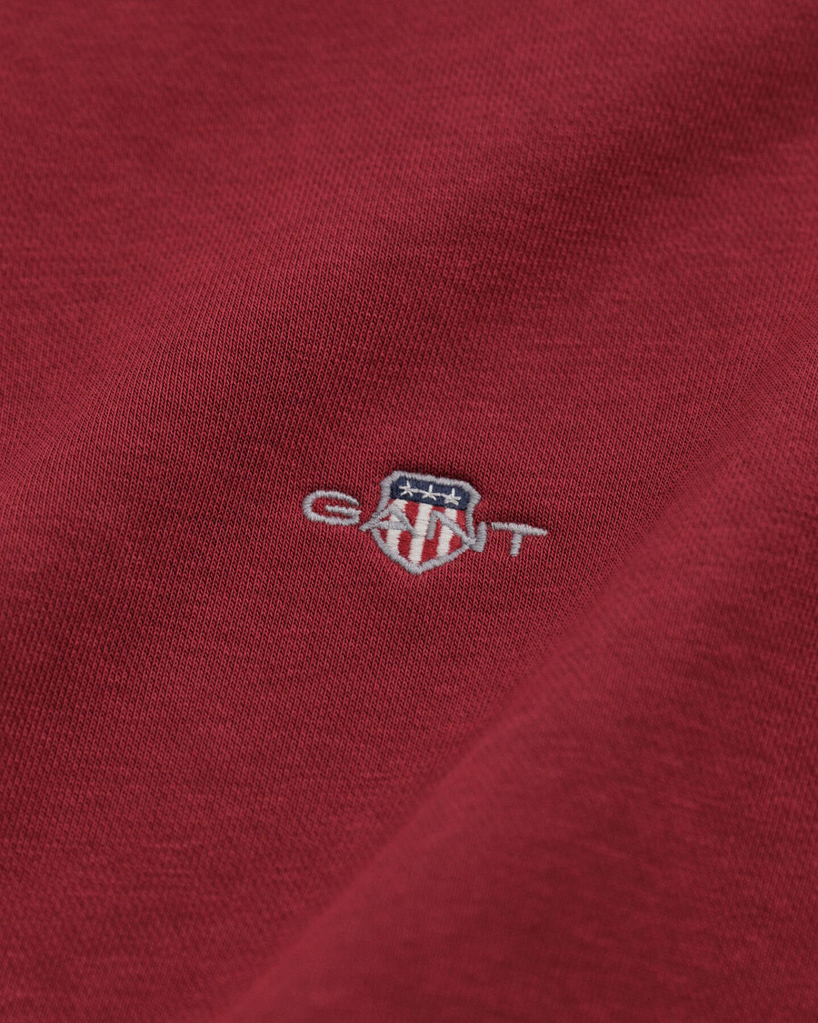 shield halfzip sweatshirt – plumped red