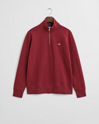 shield halfzip sweatshirt – plumped red