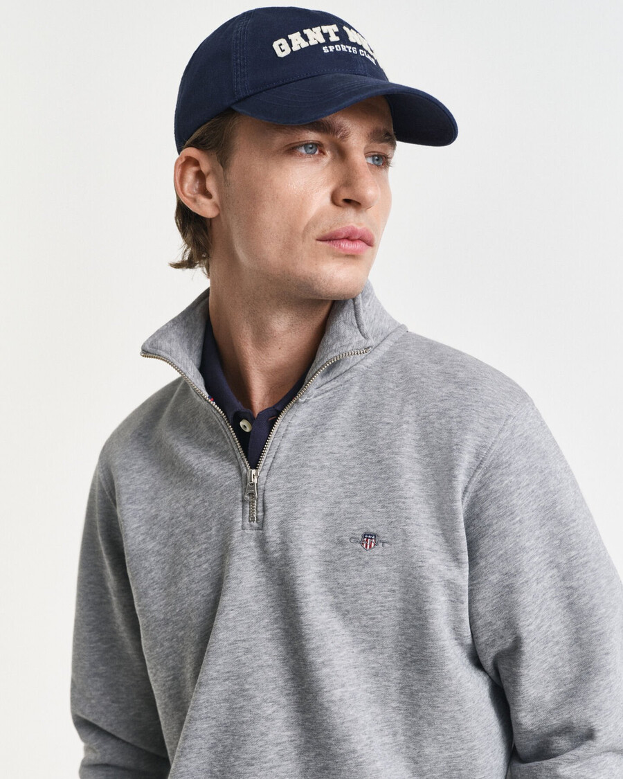 shield halfzip sweatshirt - grau meliert
