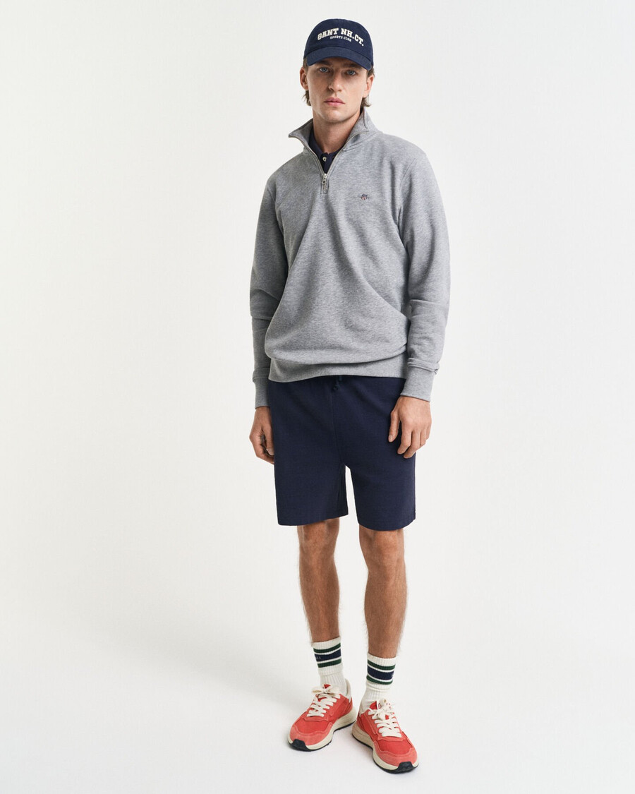 shield halfzip sweatshirt - grau meliert