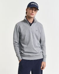shield halfzip sweatshirt - grau meliert