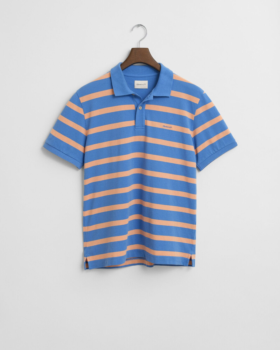 gestreiftes poloshirt – perfektes blau