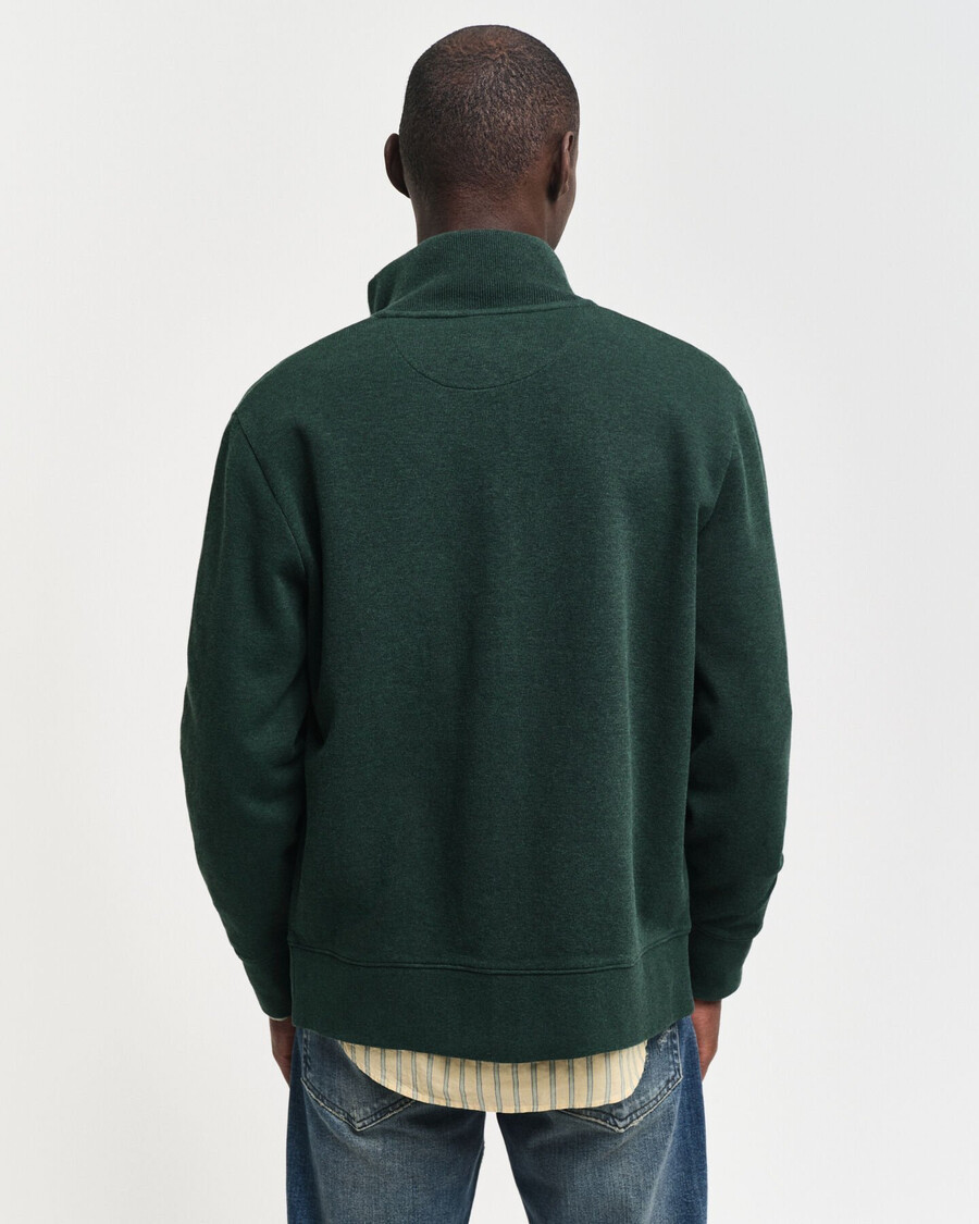 sacker rippstrickjacke mit reißverschluss – tartangrün
