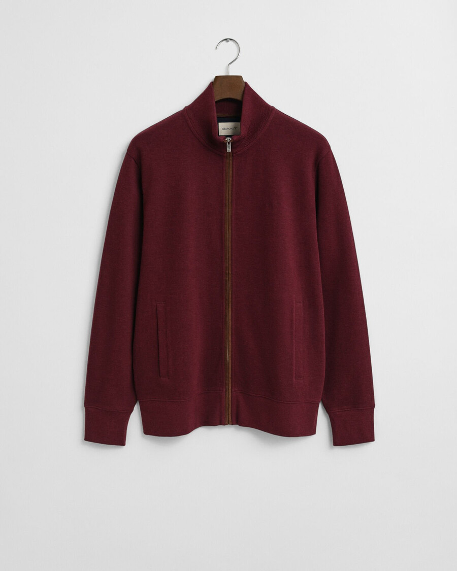 sacker rippstrickjacke mit reißverschluss – winterwein