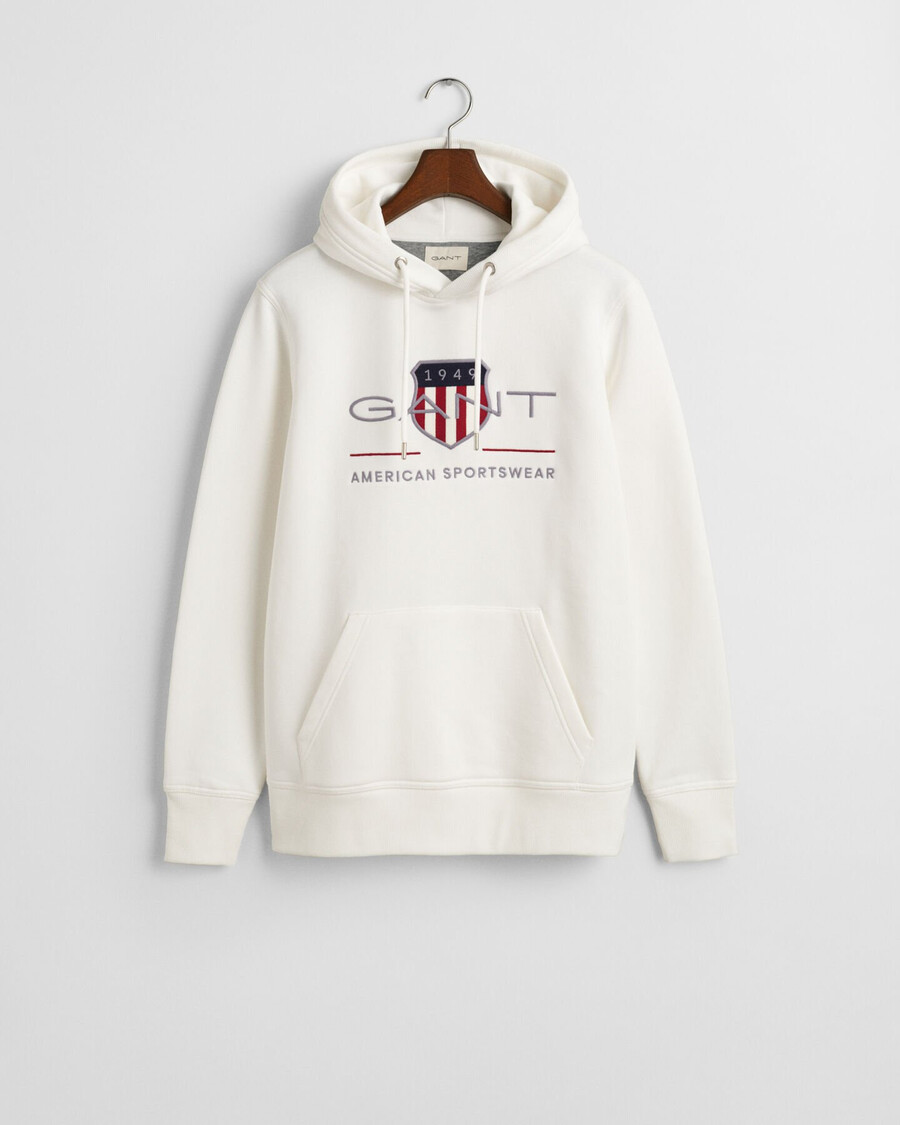 archive shield hoodie – eierschale