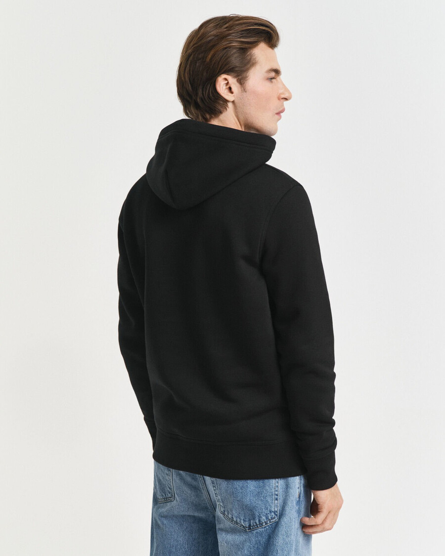 archive shield hoodie – schwarz
