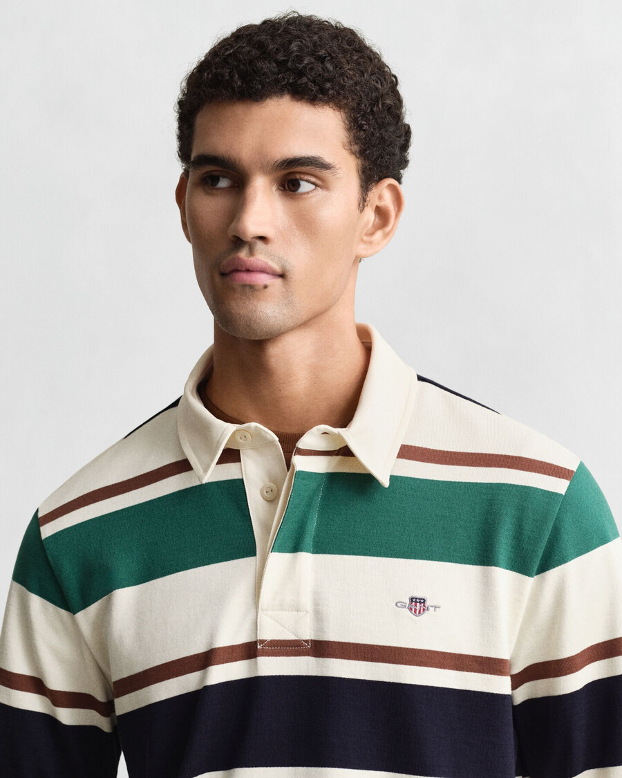 gestreifter schwerer rugger – creme