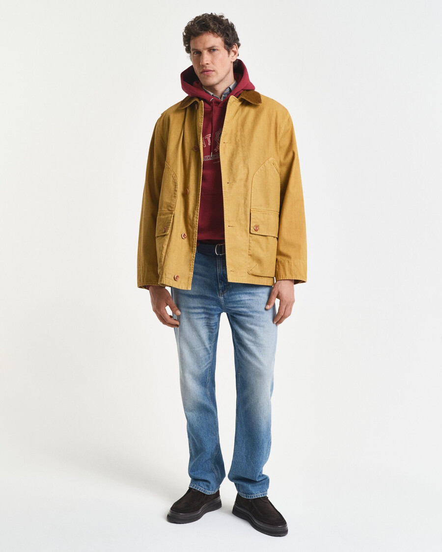 kapuzenpullover mit wappengrafik – rot