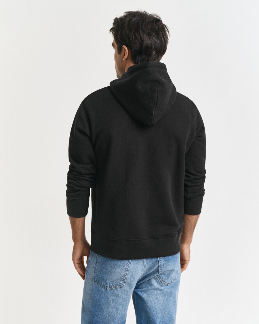 kleiner hoodie mit grafik – schwarz
