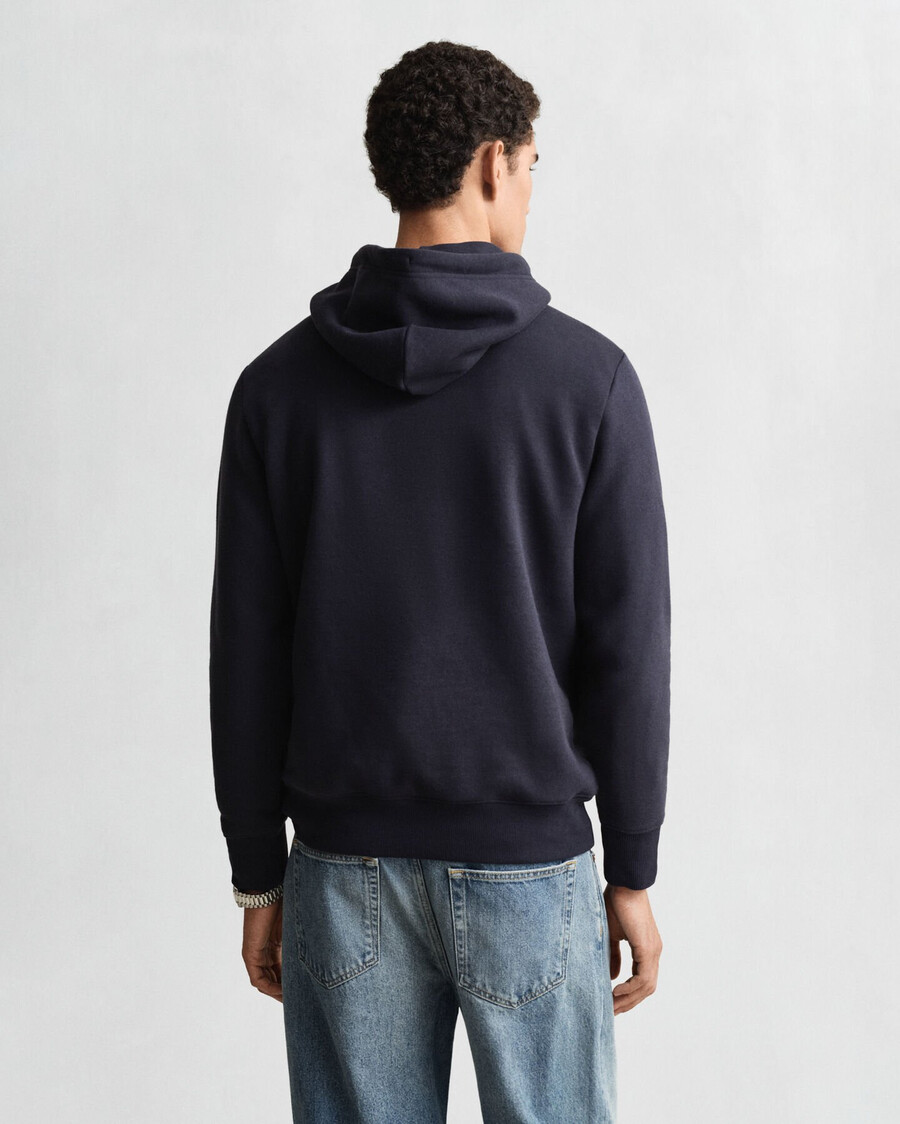 hoodie mit grafikprint – abendblau