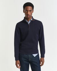 sacker rib halfzip sweatshirt - abendblau