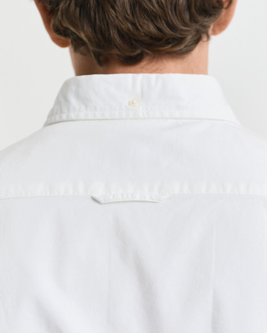 slim-fit oxford-stretchhemd – weiß