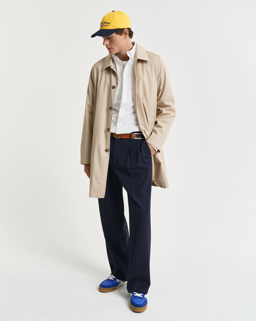 slim-fit oxford-stretchhemd – weiß