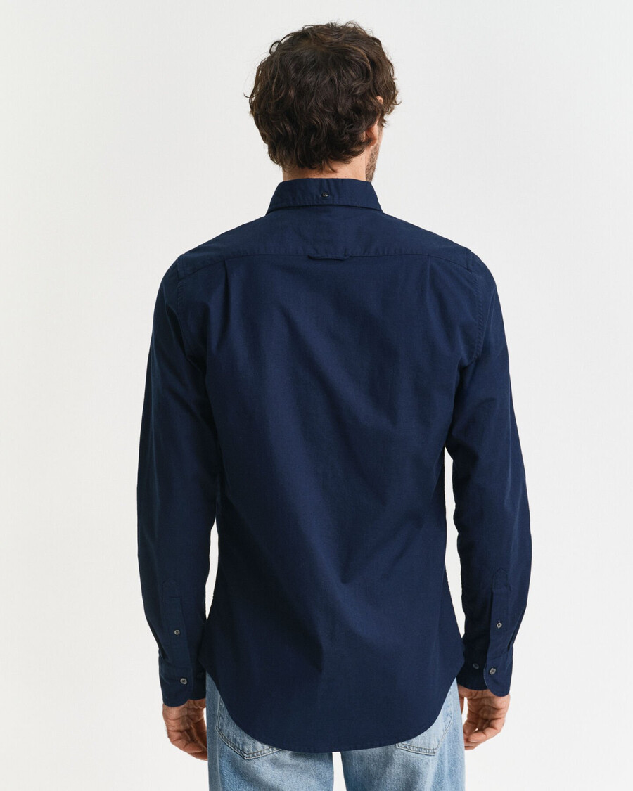 slim-fit oxford stretchhemd – marine