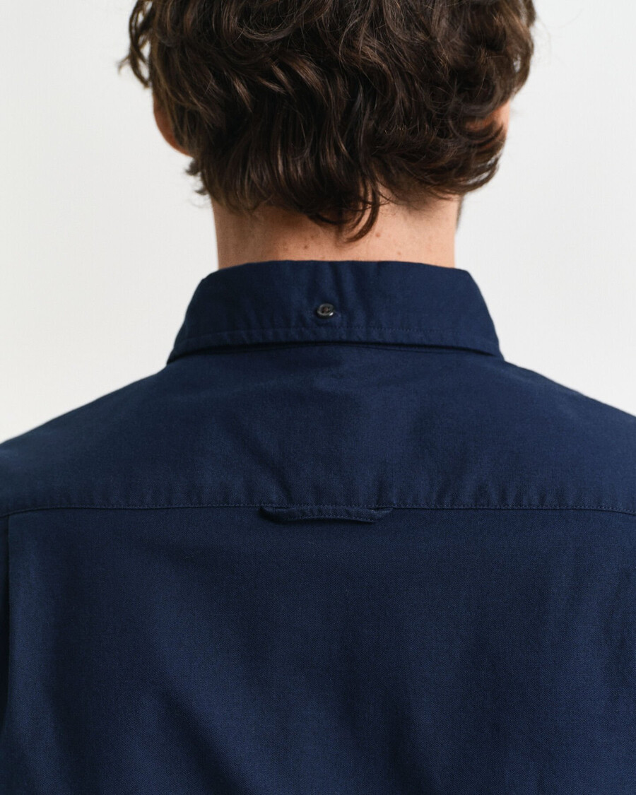 slim-fit oxford stretchhemd – marine