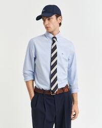 slim-fit oxford-stretchhemd – hellblau
