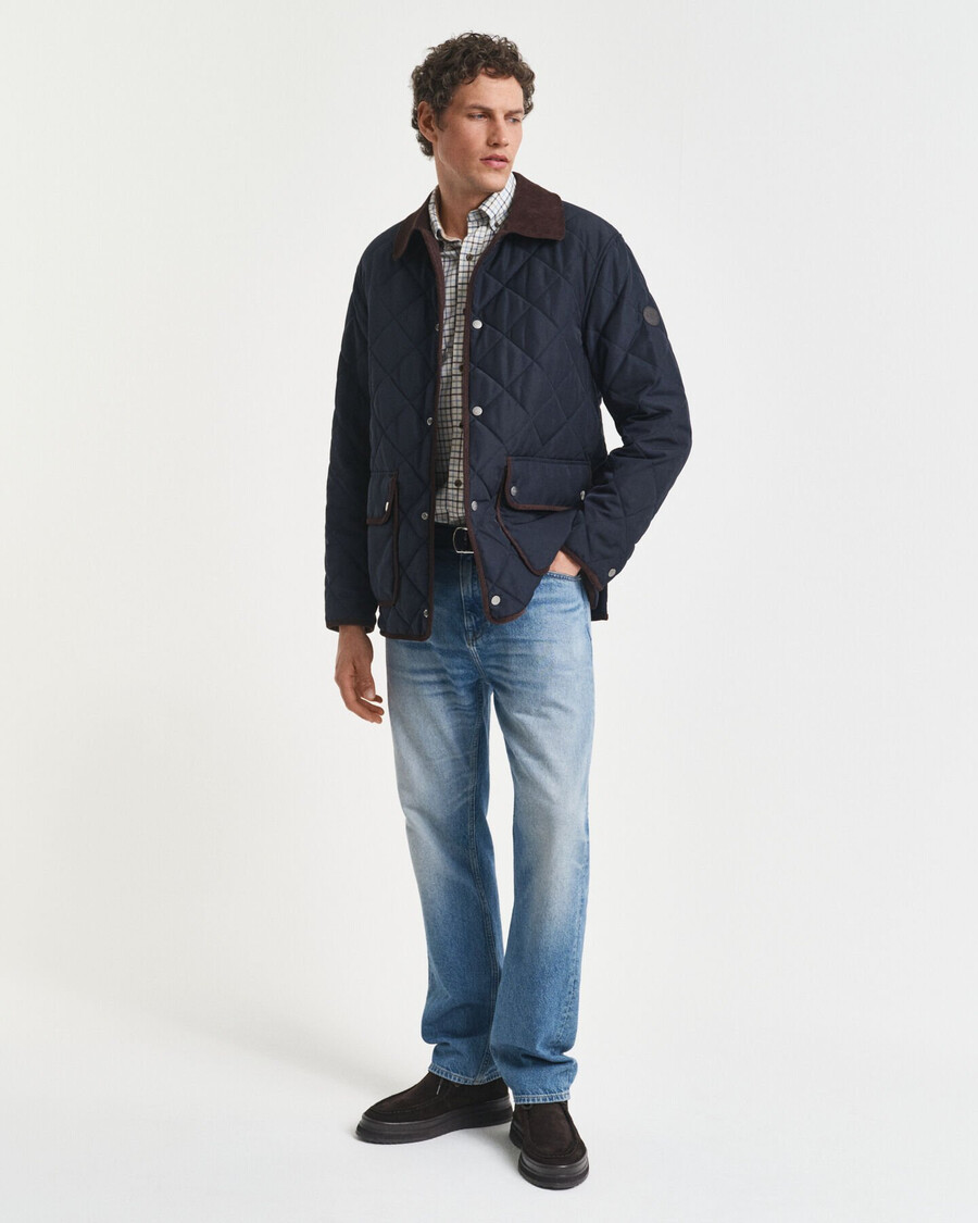 regular fit tattersall-karohemd aus twill – clear sky