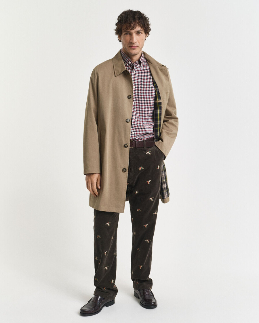 regular fit gingham-twillhemd – kräftiges rot