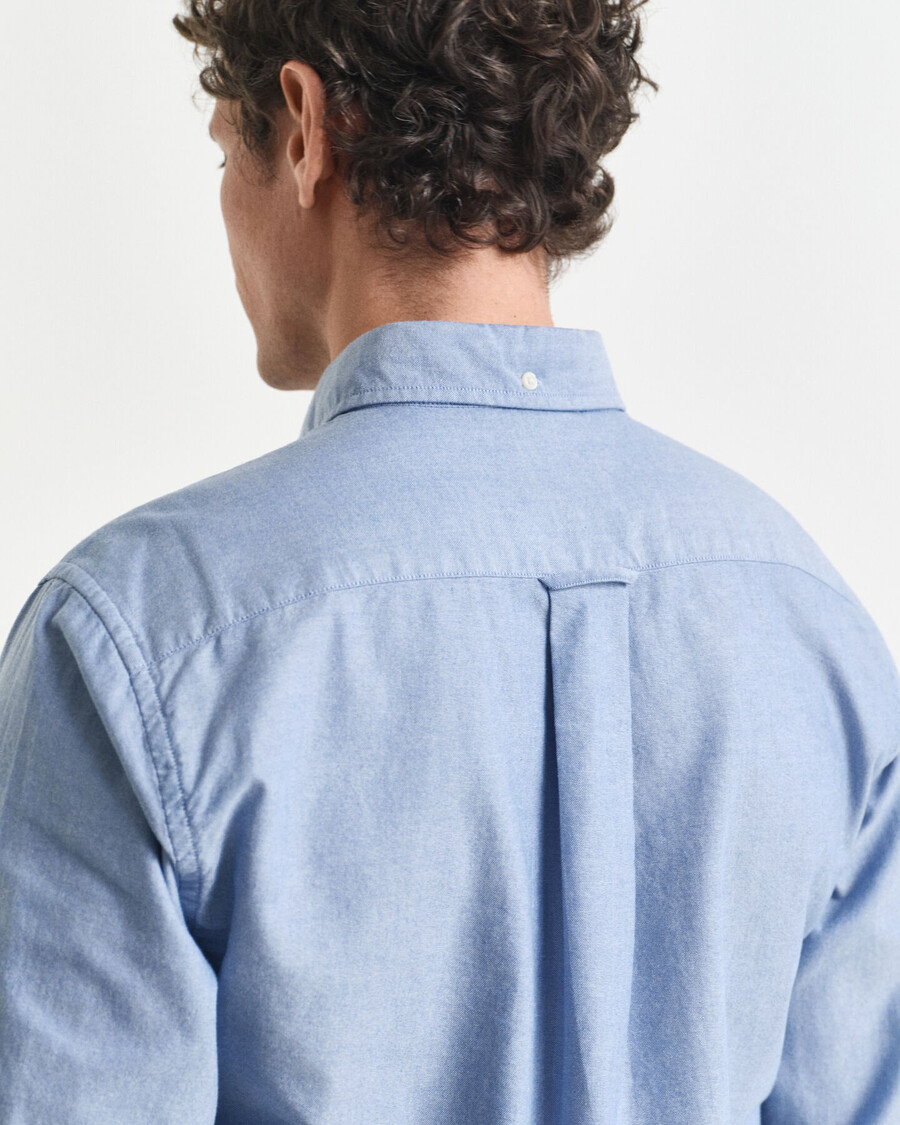 oxford-hemd in regulärer passform – blau