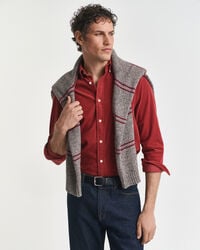 regular fit baumwoll-cordhemd – modern rust