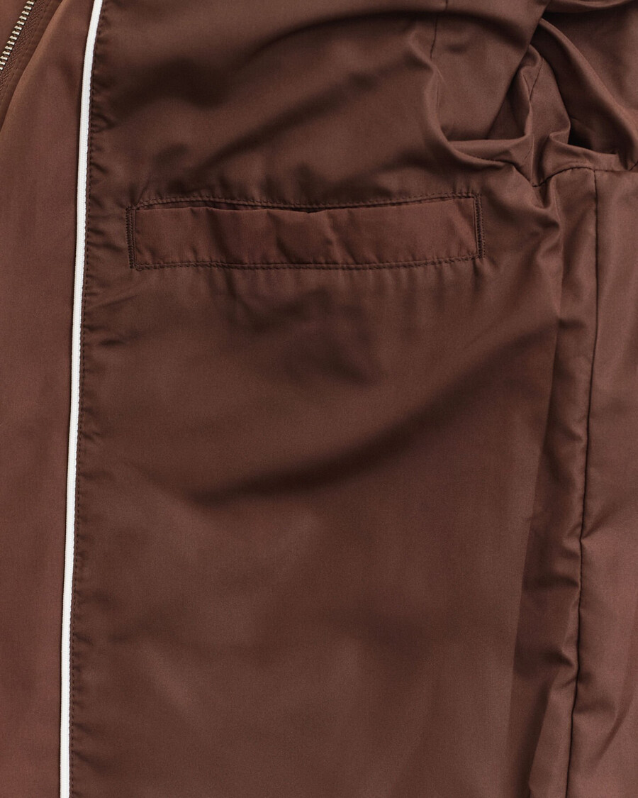 gesteppte windjacke - mahagonibraun