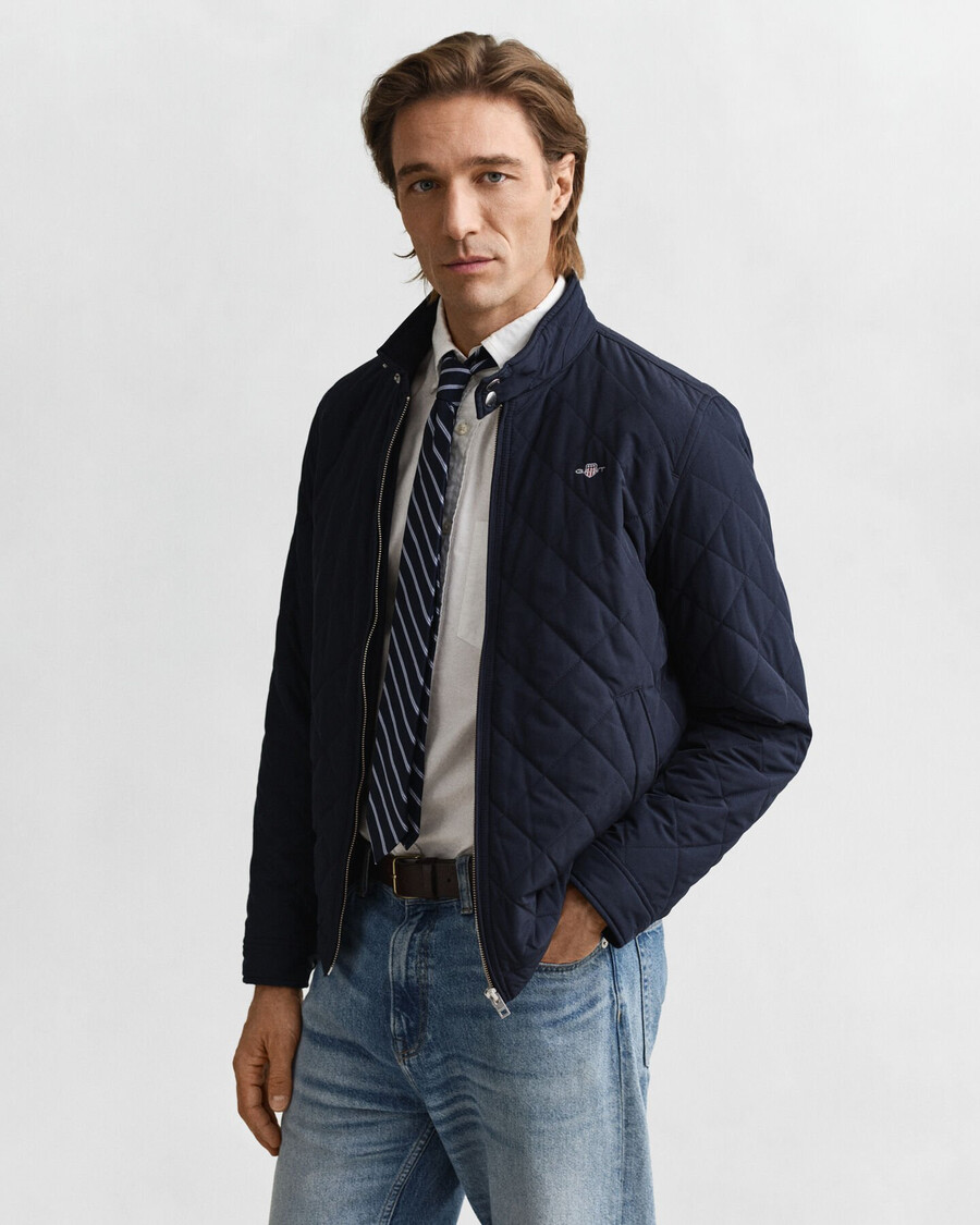 gesteppte windjacke - abendblau
