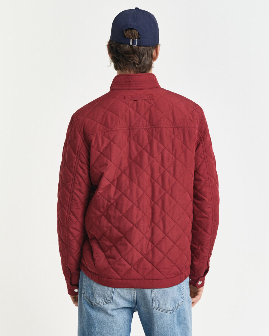 gesteppte windjacke - voluminös rot