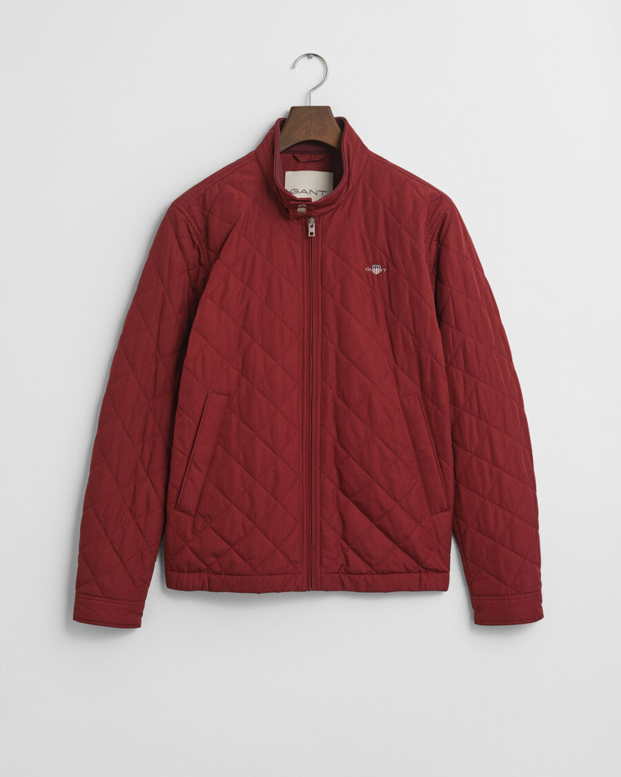 gesteppte windjacke - voluminös rot