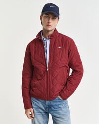 gesteppte windjacke - voluminös rot
