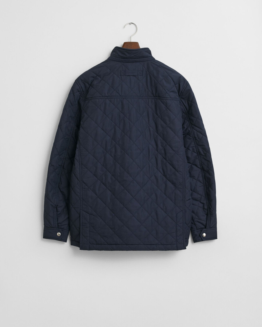 gesteppte windjacke in mittlerer länge - abendblau