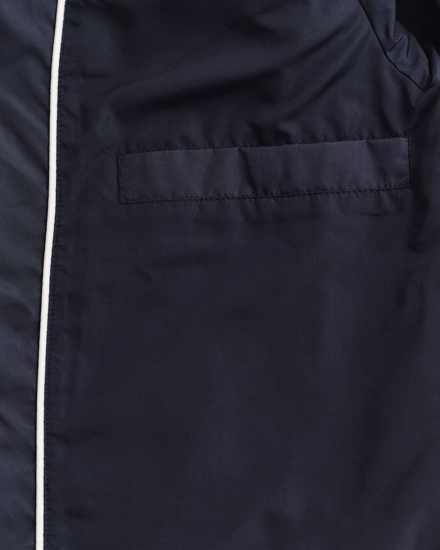 gesteppte windjacke in mittlerer länge - abendblau
