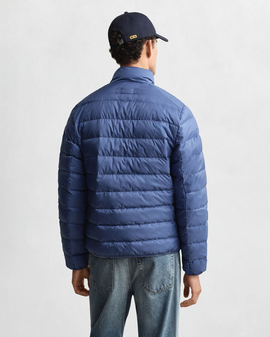 leichte daunenjacke – vintage-blau
