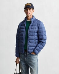 leichte daunenjacke – vintage-blau