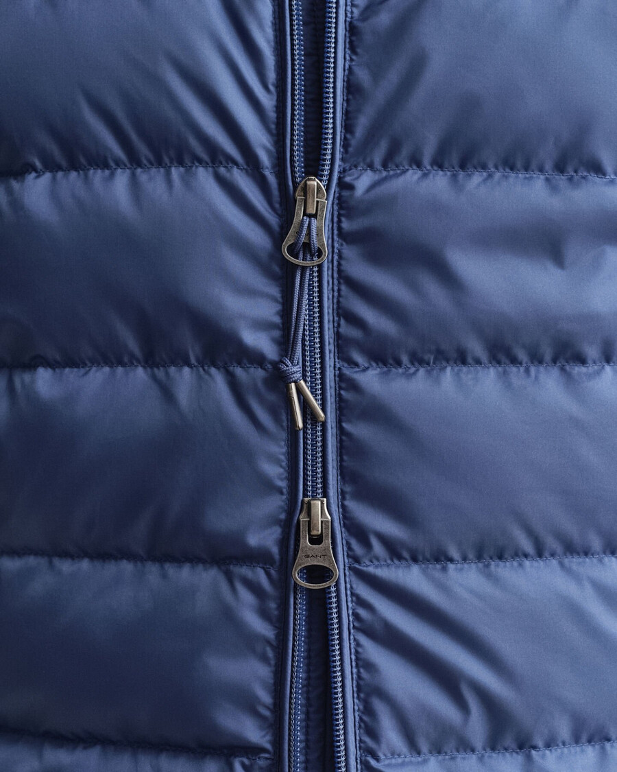 leichte daunenjacke – vintage-blau