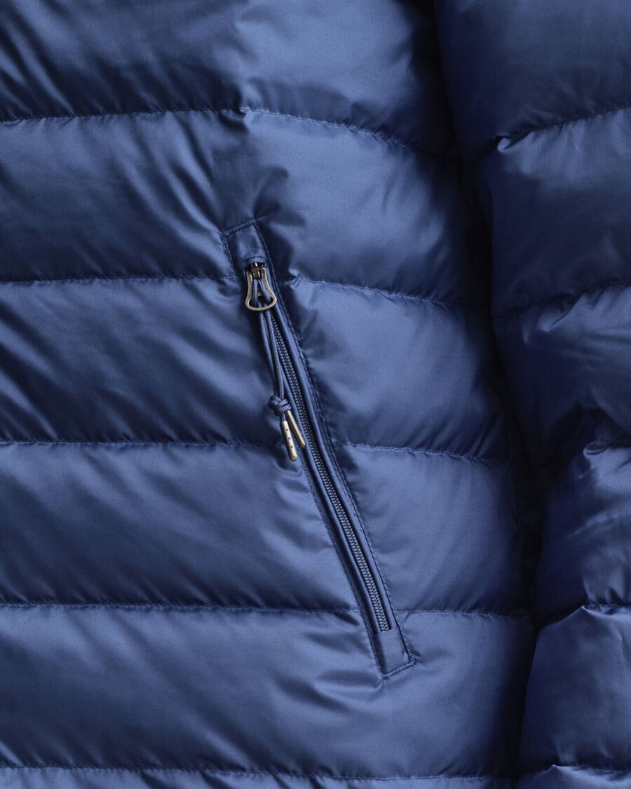 leichte daunenjacke – vintage-blau